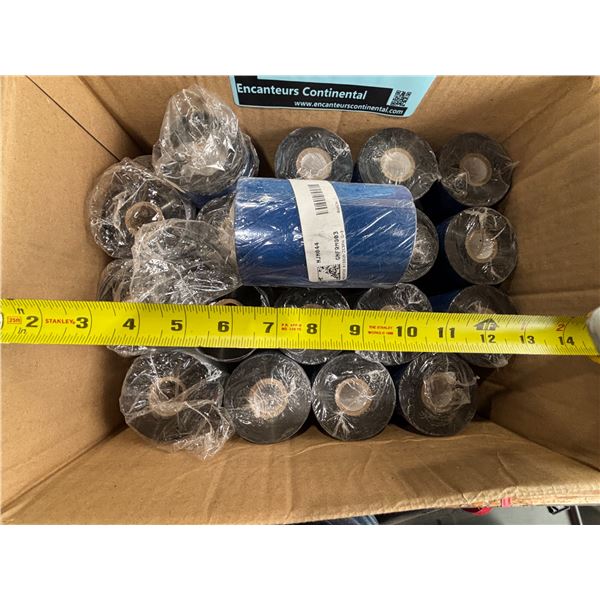 LOT DE 18 RUBANS D'IMPRIMANTE ZEBRA 4-1/2"
