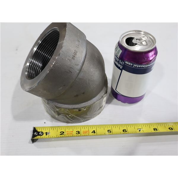 LOT DE 4 ELBOWS 45deg 3"