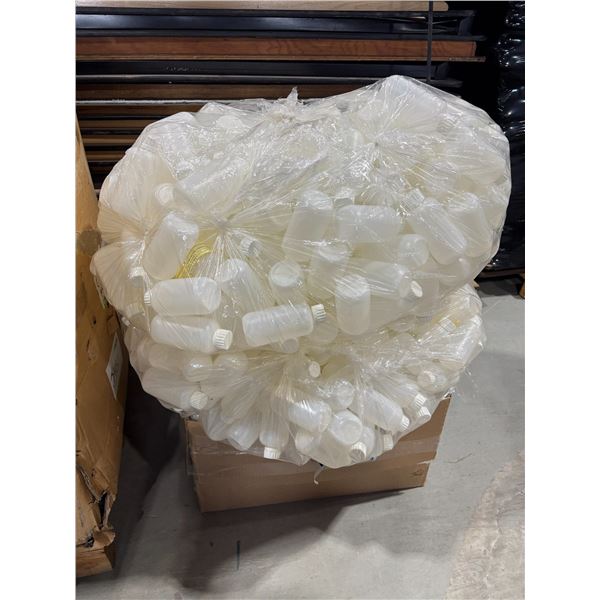 LOT DE 300+ BOUTEILLES HDPE 250ml AVEC BOUCHONS