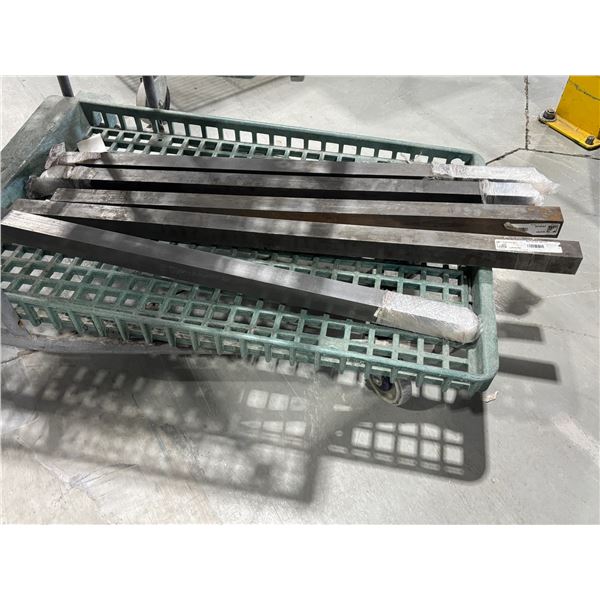 LOT DE 5pcs BARRE EN MÉTAL KEYSTOCK 1-1/2"x36"