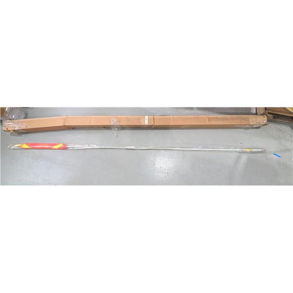 TIGES DE SÉCURITÉ ORANGE FIXATION FILETE 8' AVEC DEL