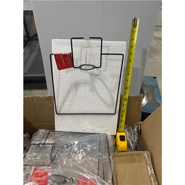 LOT DE +/-115 ABAT-JOURS DE LUMIÈRE SUSPENDU PLOG-IT  #DR014 RACINE CARRÉE