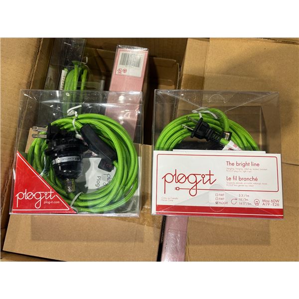 LOT DE 120 SOCLES AVEC FILS PLOG-IT -VERT
