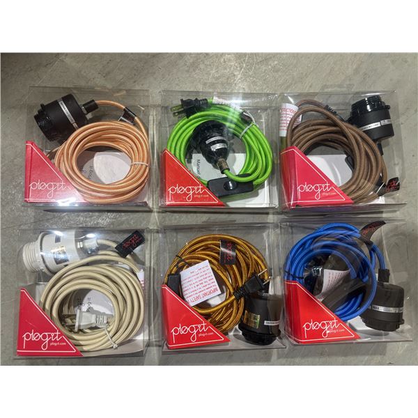 LOT DE 120 SOCLES AVEC FILS PLOG-IT -COULEURS ASSORTI