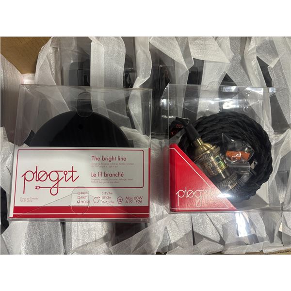 LOT DE 120 SOCLES AVEC FILS PLOG-IT -NOIR