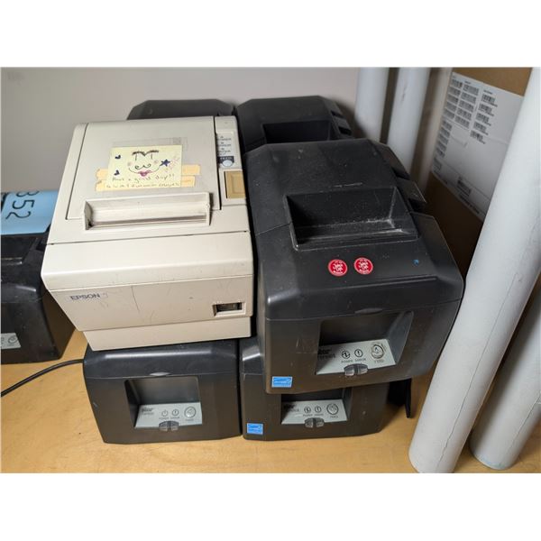 LOT DE 8 IMPRIMANTES DE REÇUS ASST **SANS CABLES**