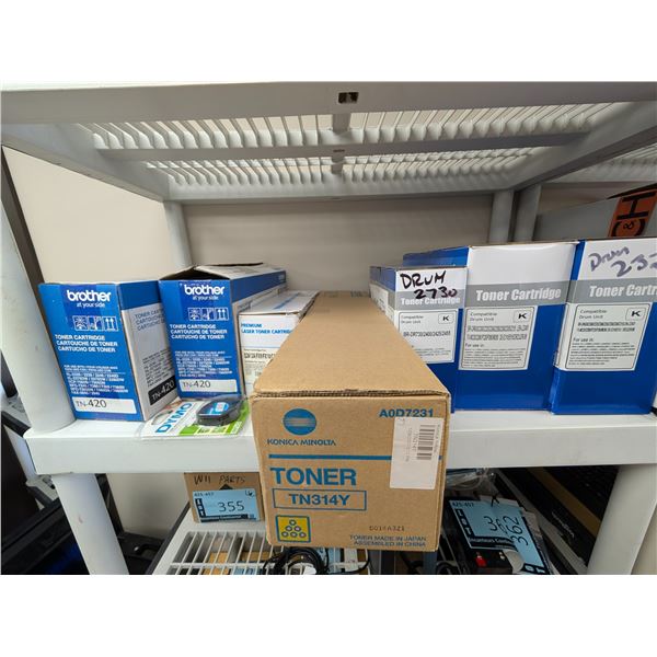 LOT DE 8 CONSOMMABLES POUR IMPRIMANTES