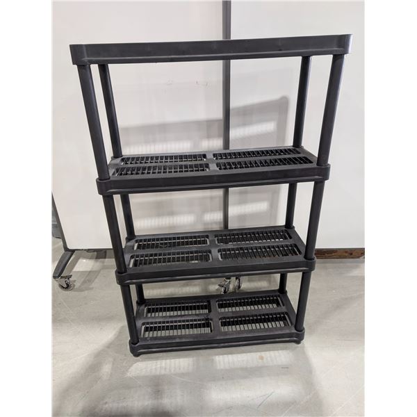 ÉTAGÈRE EN PLASTIQUE -4 TABLETTES 36"x14"x56"