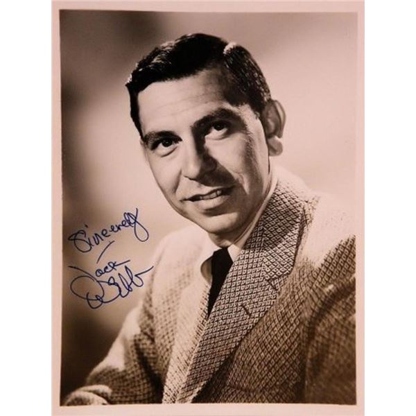 Dragnet Joe Friday Jack Webb signed portrait photo
