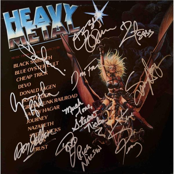 Band Signed Heavy Metal the movie album