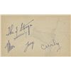 Image 1 : Three Stooges signed postcard. GFA authenticated