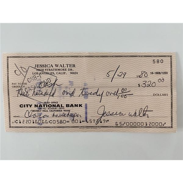 Arrested Development Jessica Walter signed check