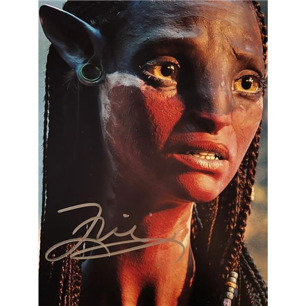 Avatar Zoe Saldana signed movie photo