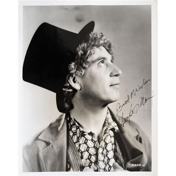 Harpo Marx signed photo