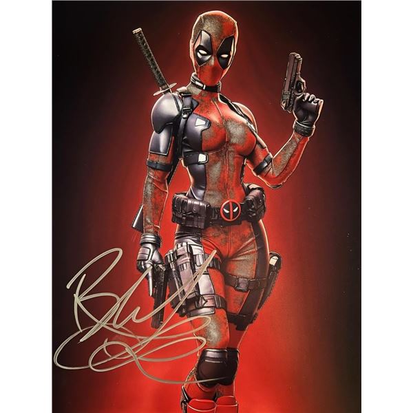 Deadpool Blake Lively signed photo