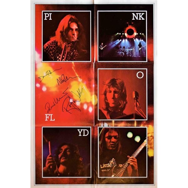 Pink Floyd signed The Dark Side Of The Moon promo poster