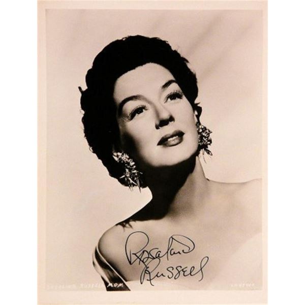 His Girl Friday Rosalind Russell signed portrait photo