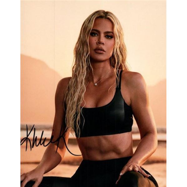 Khloe Kardashian facsimile signed photo