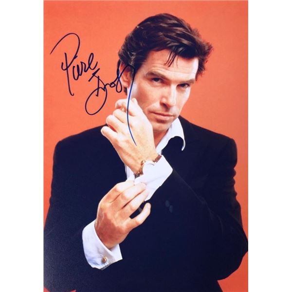 James Bond Pierce Brosnan facsimile signed photo