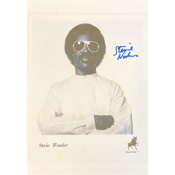 Stevie Wonder facsimile signed  photo