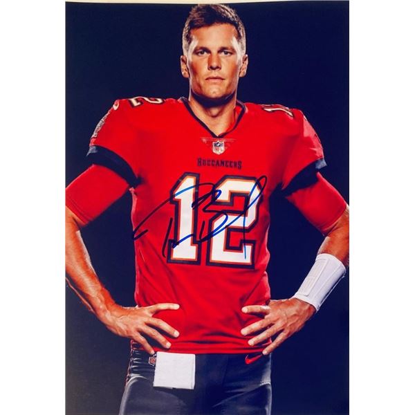 Tampa Bay Buccaneers Tom Brady facsimile signed photo