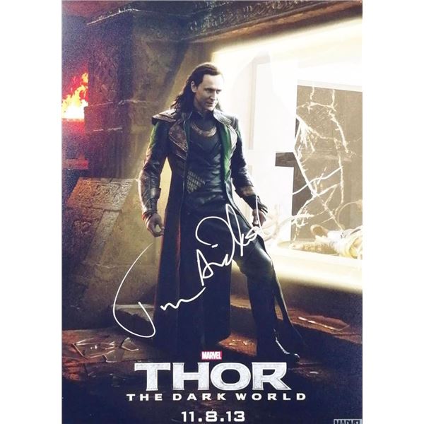 Thor: The Dark World Tom Hiddleston facsimile signed  movie photo