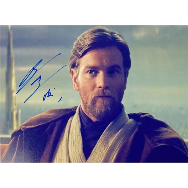 Star Wars Ewan McGregor facsimile signed movie photo