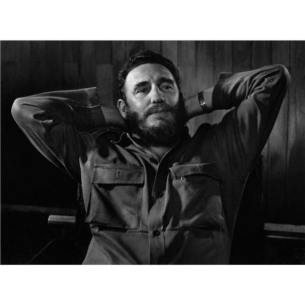 Fidel Castro reprint photo