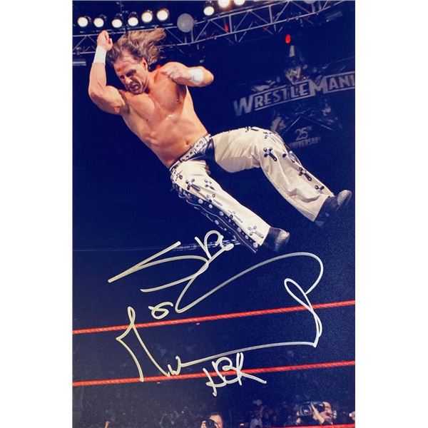 Mr. WrestleMania Shawn Michaels facsimile signed  photo