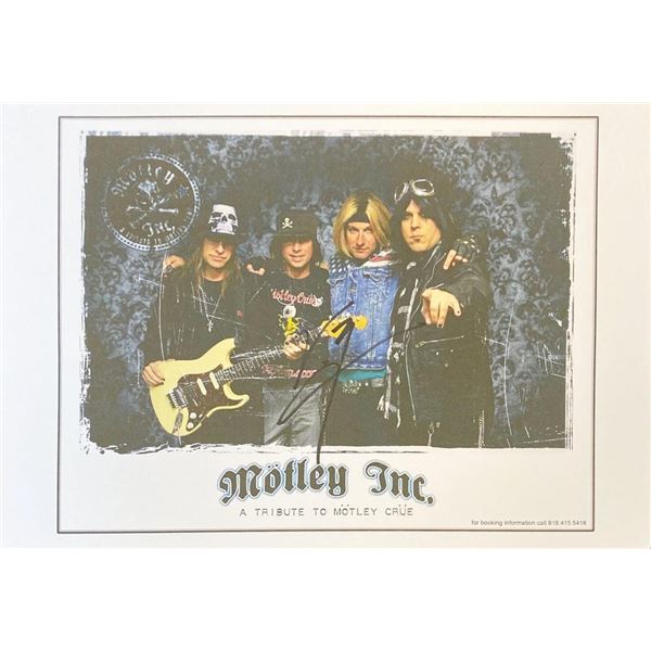Motley Inc. - Motley Crue Tribute Band Vince Neil facsimile signed  photo