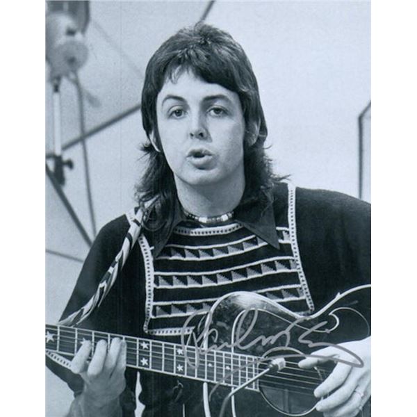 The Beatles Paul McCartney facsimile signed photo