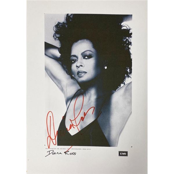 Diana Ross facsimile signed  photo