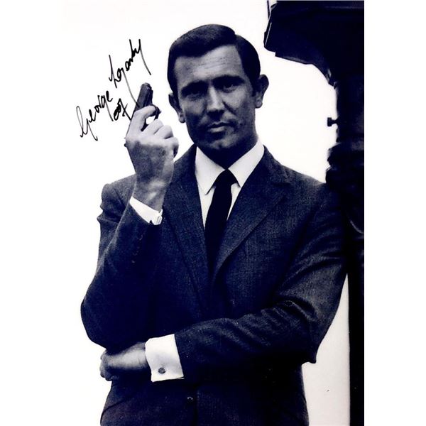 James Bond George Lazenby facsimile signed movie photo