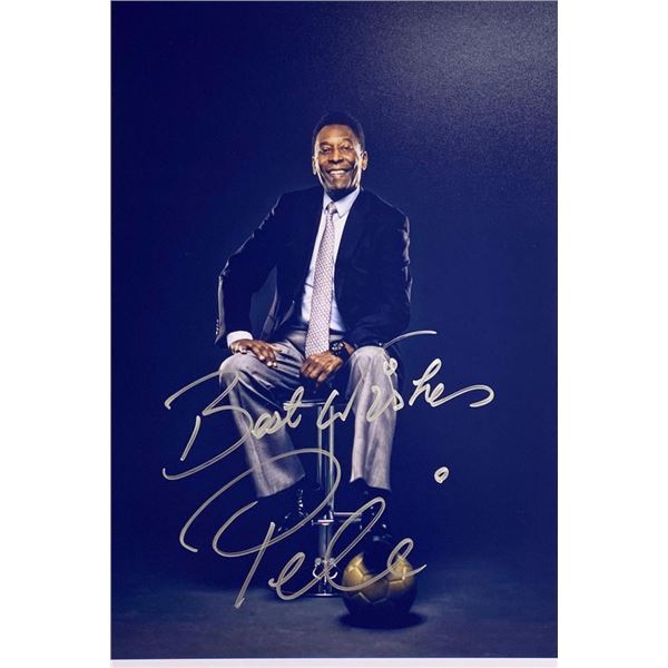 PelÃ© facsimile signed photo