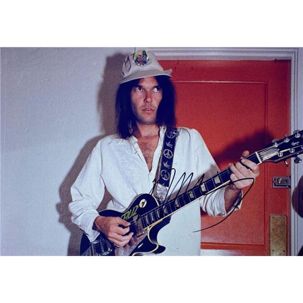 Neil Young facsimile signed  photo