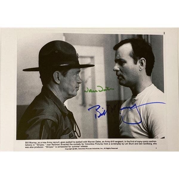 Stripes Warren Oates and Bill Murray facsimile signed  movie photo