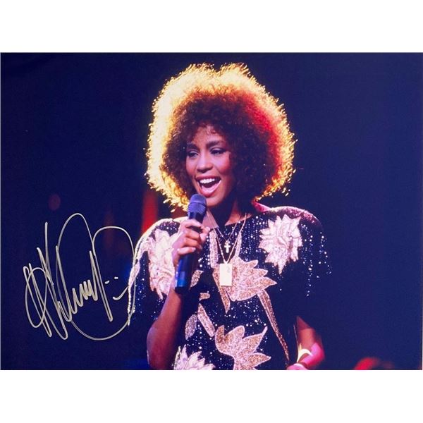 Whitney Houston facsimile signed  photo