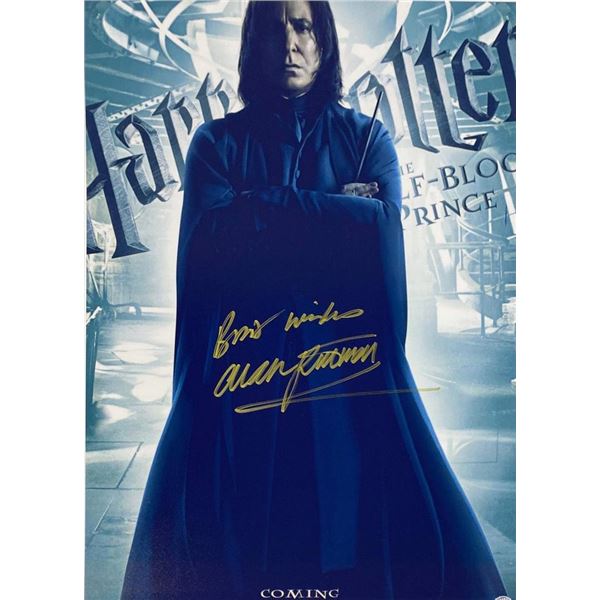Harry Potter and the Half-Blood Prince Alan Rickman facsimile signed movie photo