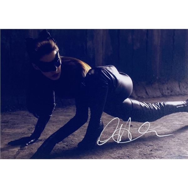 The Dark Knight Rises Anne Hathaway facsimile signed  movie photo