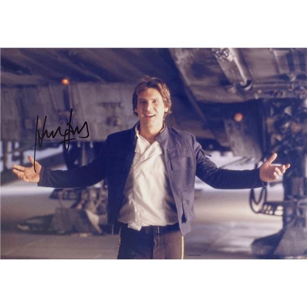 Star Wars Harrison Ford facsimile signed movie photo