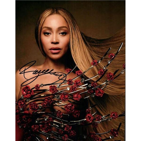 Beyonce facsimile signed photo