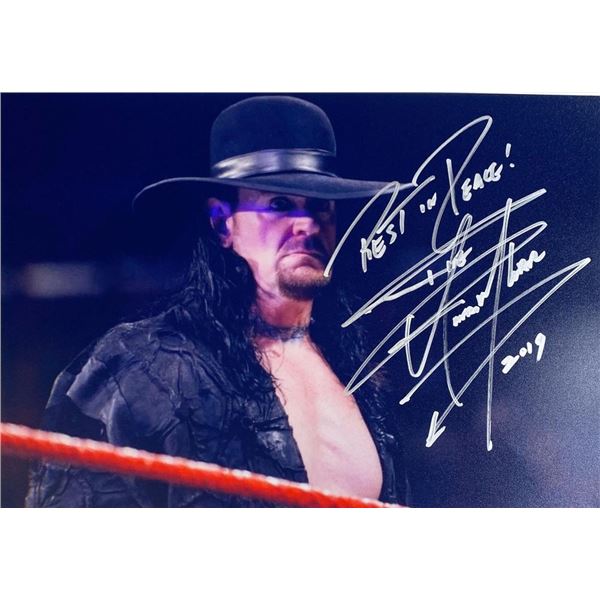 The Undertaker Mark William Calaway facsimile signed  photo