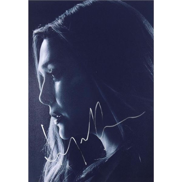 Elizabeth Olsen facsimile signed movie photo