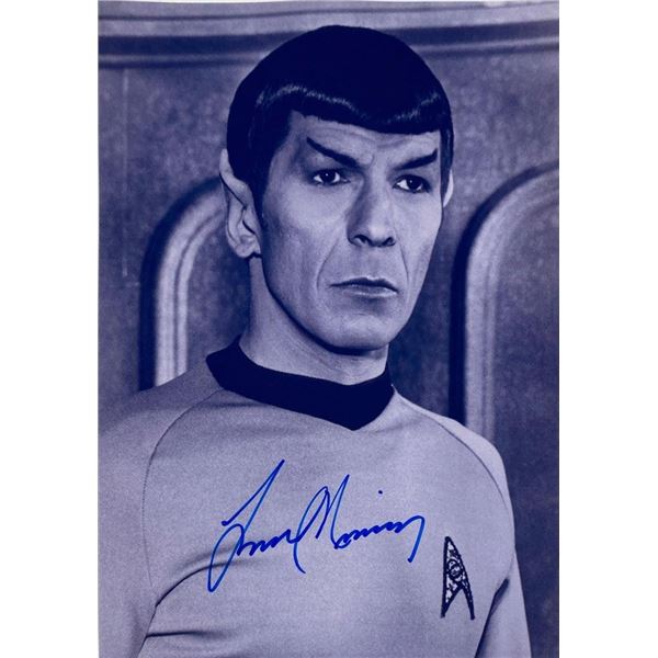 Star Trek Leonard Nimoy facsimile signed photo