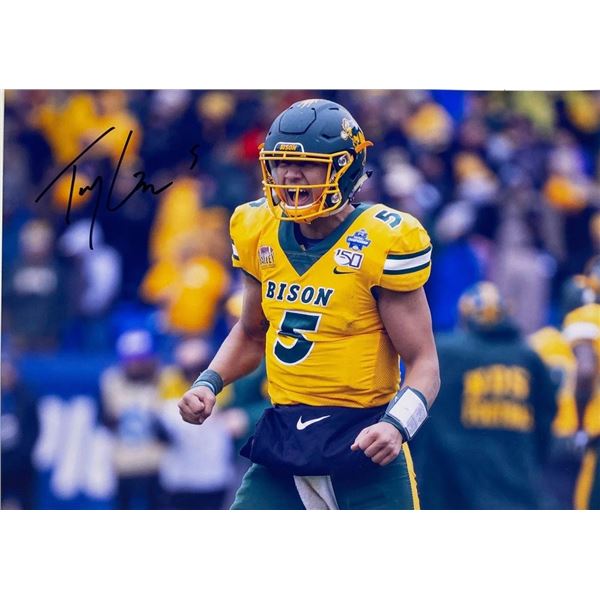 North Dakota State Bison Trey Lance facsimile signed photo