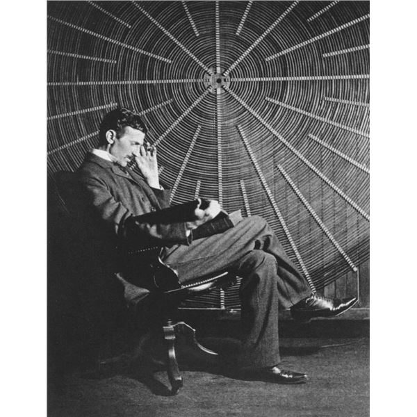 Nikola Tesla reprint photo