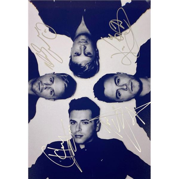 Westlife band facsimile signed  photo