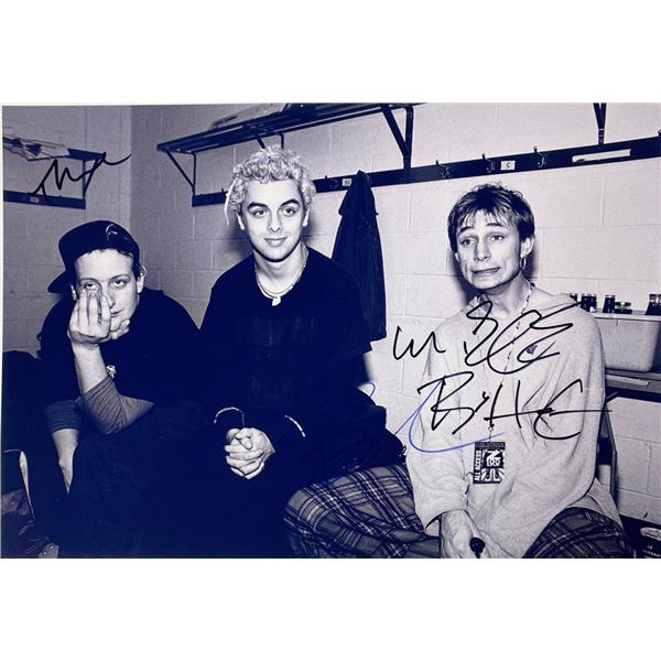 Green Day band facsimile signed  photo
