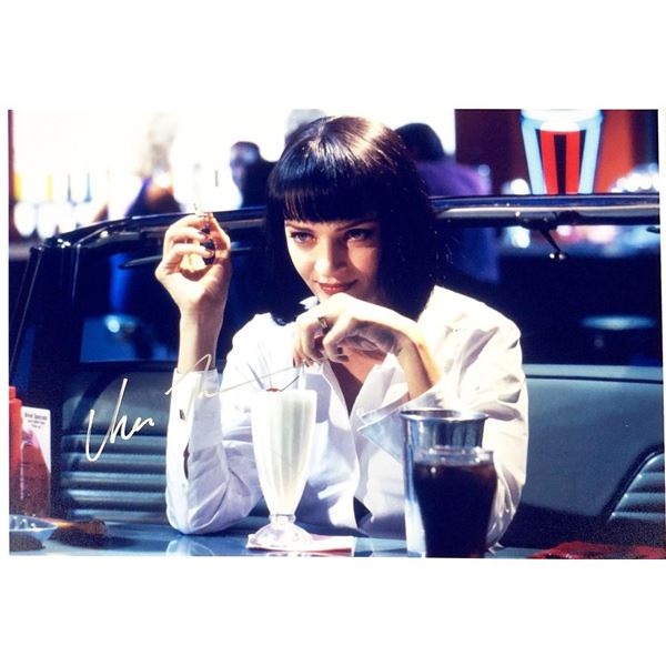 Pulp Fiction Uma Thurman facsimile signed  movie photo