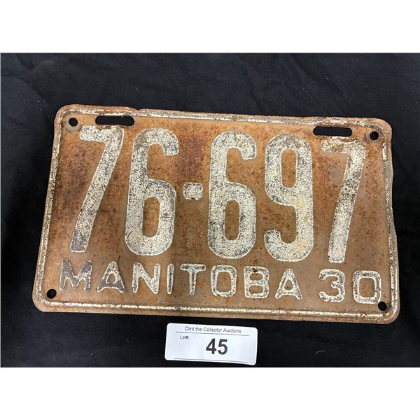 1930 Manitoba license plate